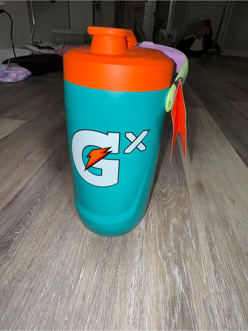 Gatorade sports Bottle - Teal Body with Orange Lid